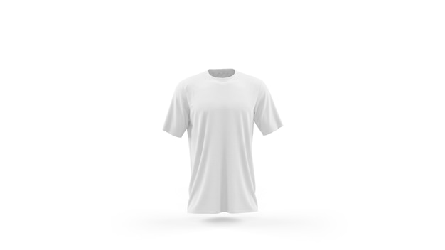 Free PSD white t-shirt mockup template isolated, front view