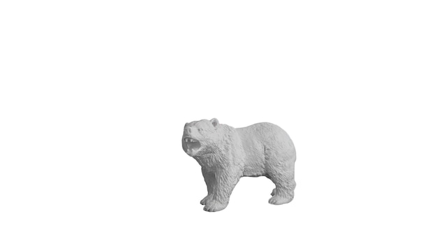 Free PSD wild animal figurine isolated