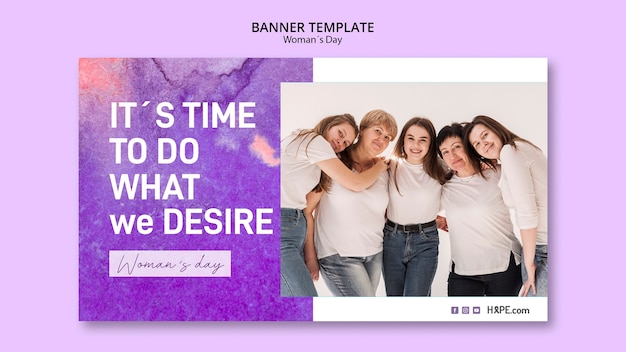 Free PSD womens day banner template