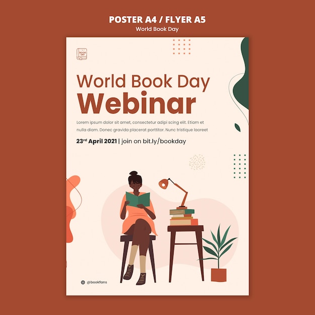 World book day poster template