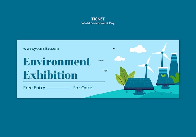 Free PSD world environment day template design