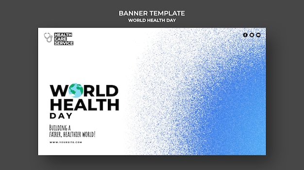 Free PSD world health day banner template