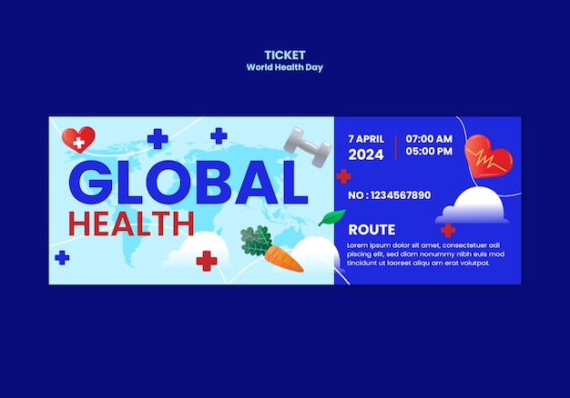 Free PSD world health day template desin