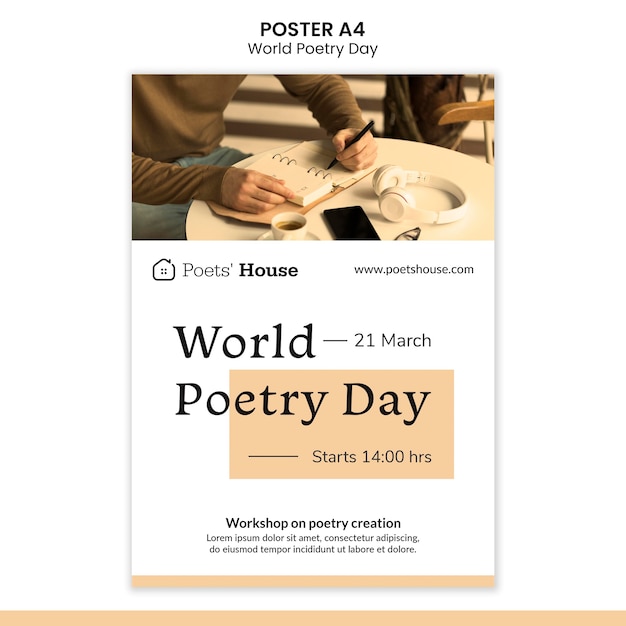 World poetry day poster