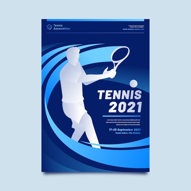 Free vector 2021 sporting event poster