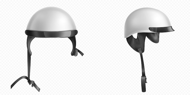 Free Vector 3d motorcycle helmet white motor bike hat icon