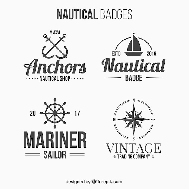 4 nautical badges