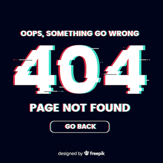 Free Vector 404 error background