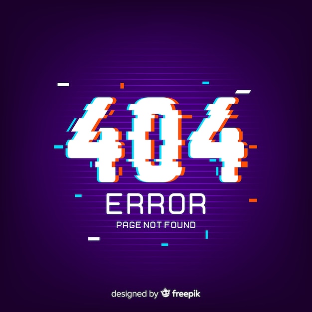 Free Vector 404 error background