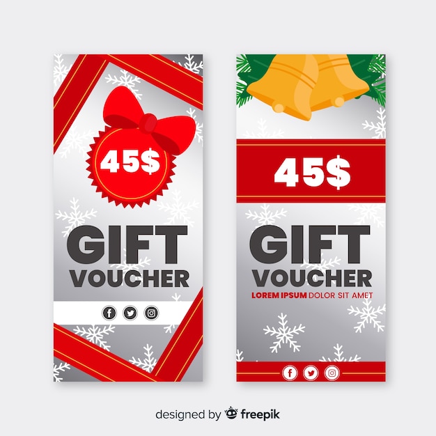 Free Vector 45$ gift voucher