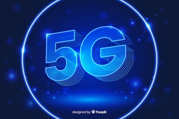 5g concept futuristic background