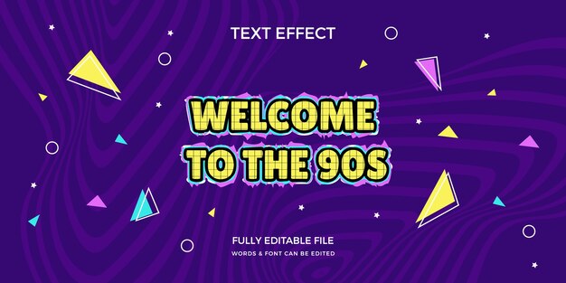 90s text effect