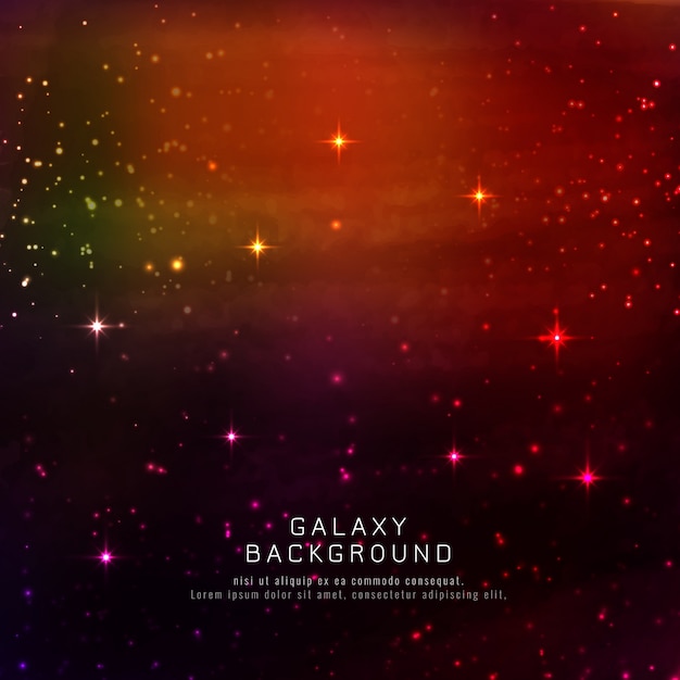 Free vector abstarct glowing galaxy background