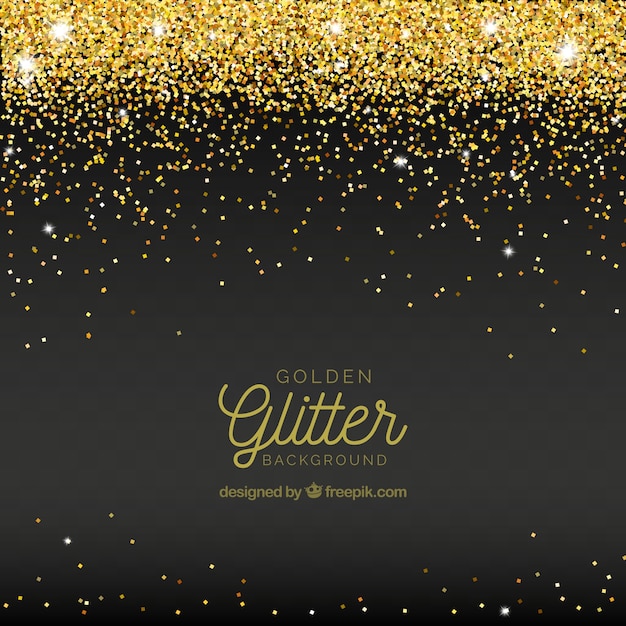 Free Vector abstract background of golden glitter