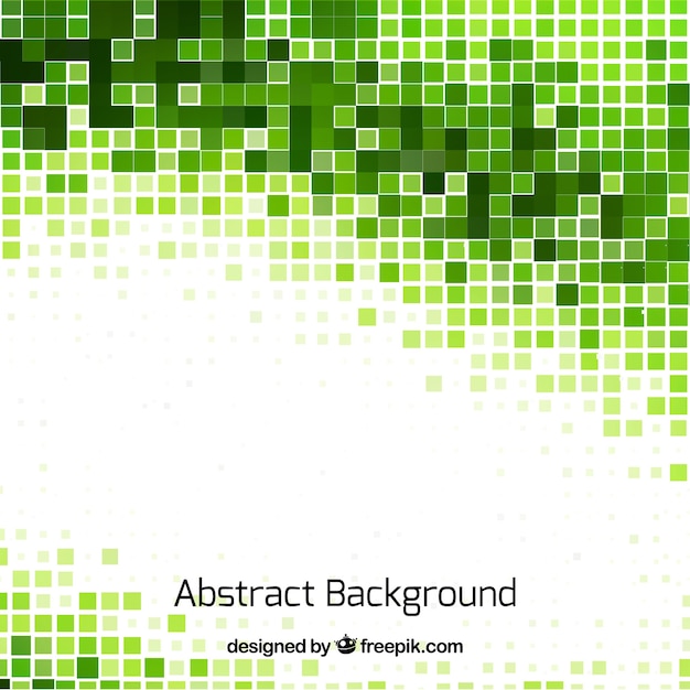 Free Vector abstract background of green mosaics