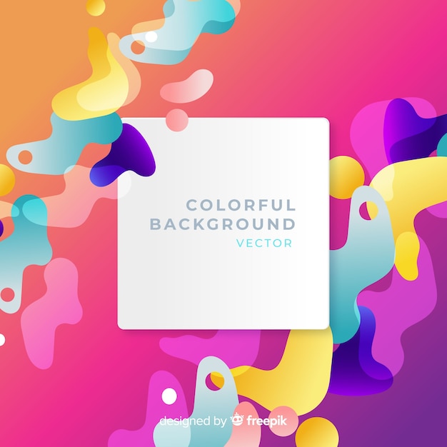 Free Vector abstract background with colorful shapes