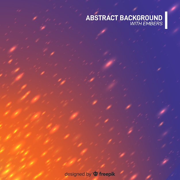 Free Vector abstract background with embers