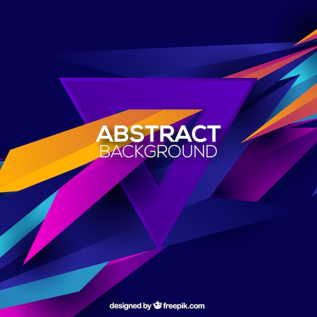 Free Vector abstract background with shapes of colors