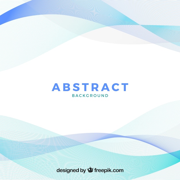 Free vector abstract background with waves