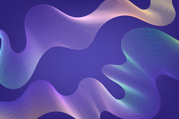 Free Vector abstract background with wavy shapes