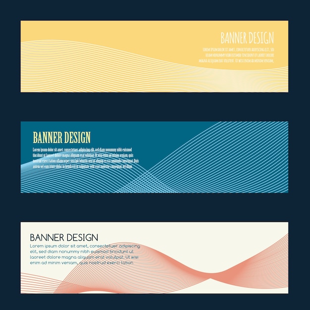 Free Vector abstract banner templates