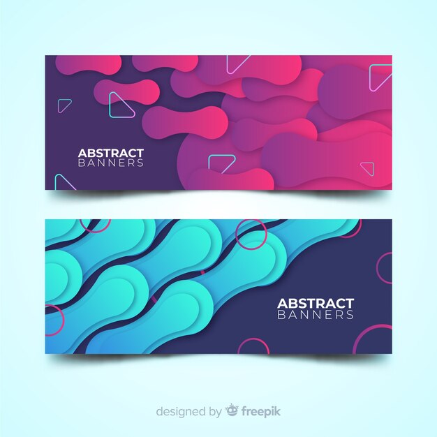 Abstract banners