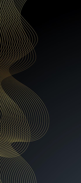 Free Vector abstract black and gold luxury background