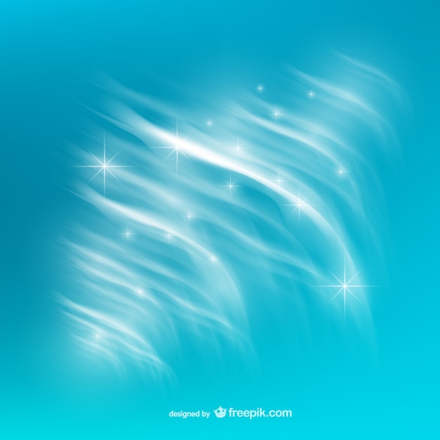 Free Vector abstract blue background with sparkling stars