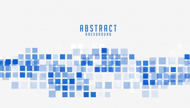 Free Vector abstract blue mosaic style business presentation background