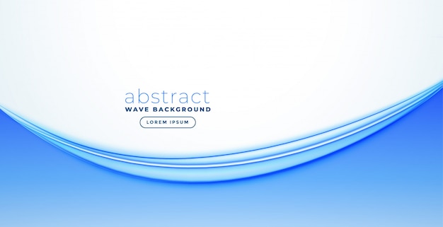 Free Vector abstract blue wave banner design