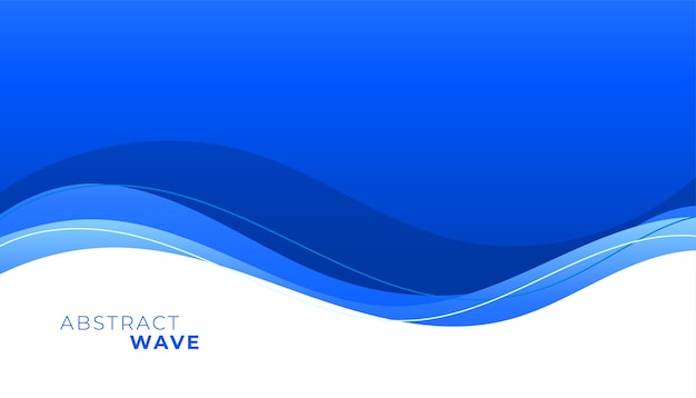 Free Vector abstract blue wave shape with curvy and stripe layout background