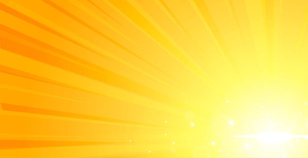 Free Vector abstract and bright sun beam yellow background lines with starburst effect vector