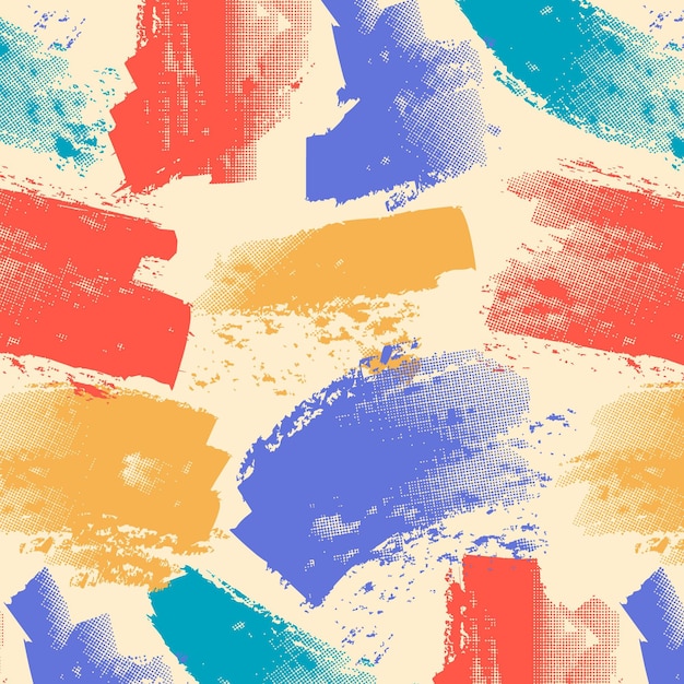 Free vector abstract brush stroke pattern