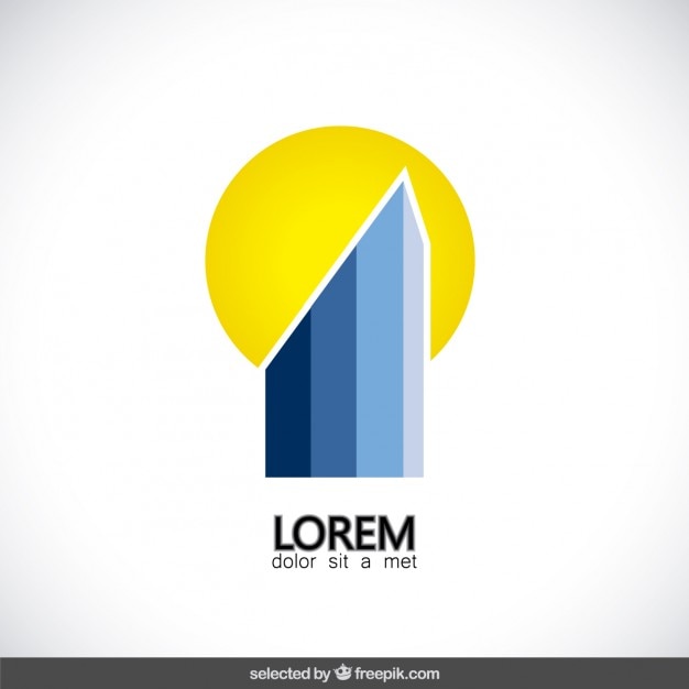 Free Vector abstract building logo