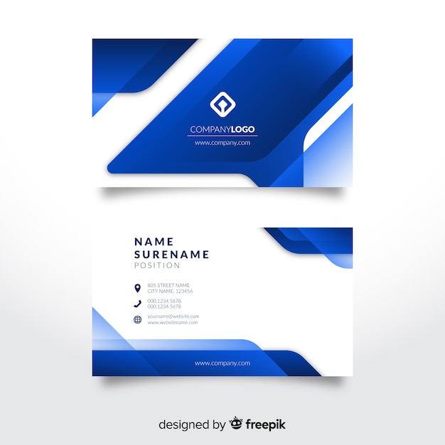 Abstract business card template