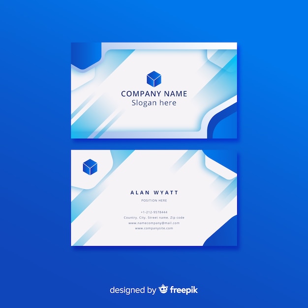 Abstract business card template