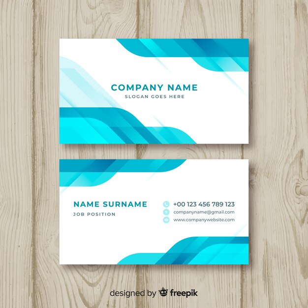 Abstract business card template