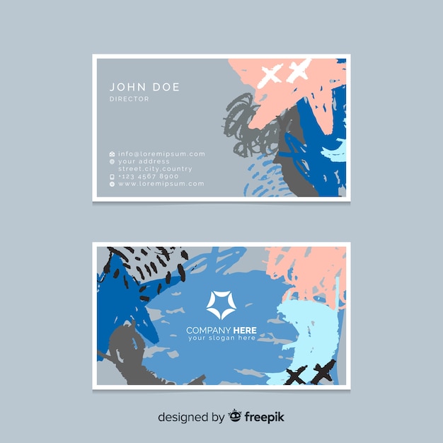 Free Vector abstract business card template