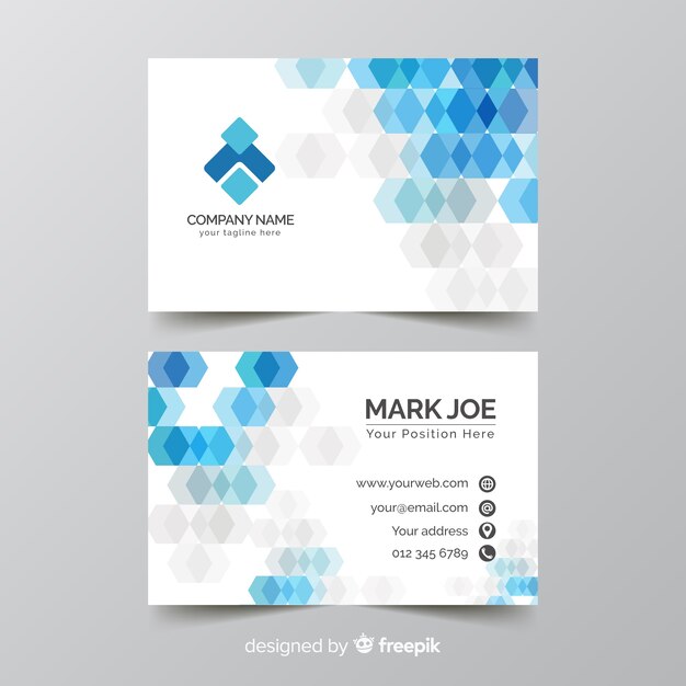 Abstract business card template