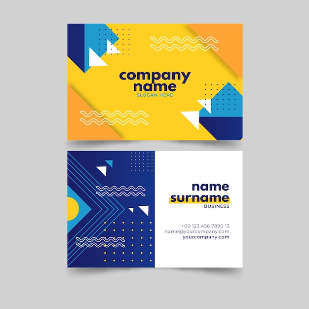 Free vector abstract business card template