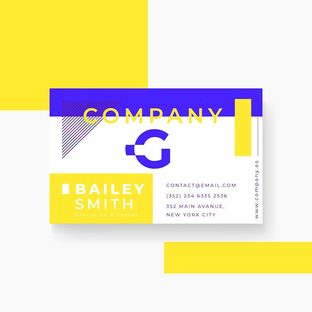 Abstract business card template