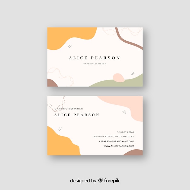 Abstract business card template