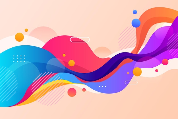 Free vector abstract colorful shapes background