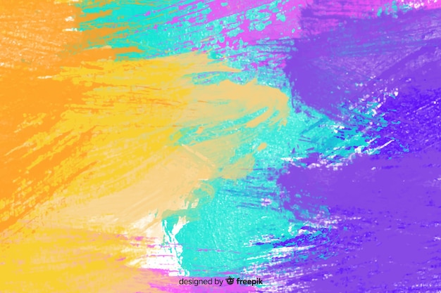 Free vector abstract colorful watercolor stain background