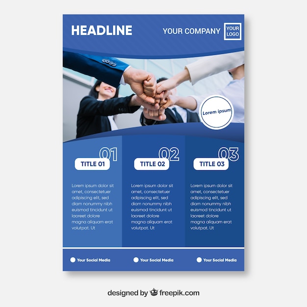 Abstract corporate brochure