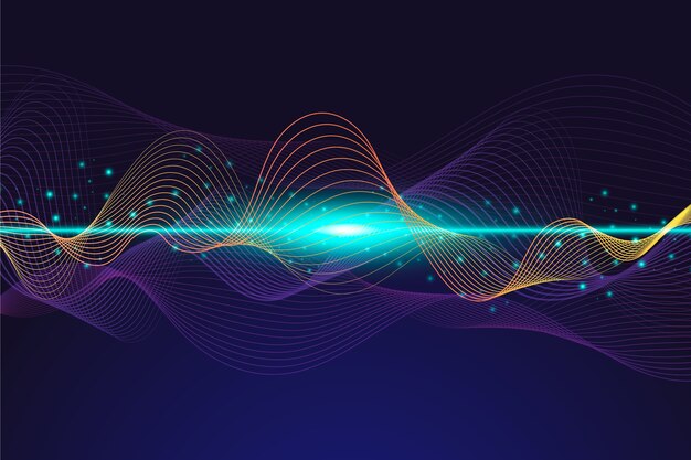 Abstract equalizer wave background