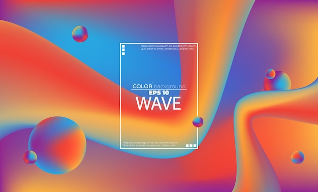 Free Vector abstract fluid wave color pattern of neon color liquid gradient background with modern geometric dynamic motion style suitable for wallpaper banner background card book illustration landing page