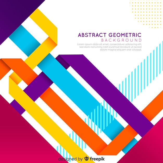 Free Vector abstract geometric colorful