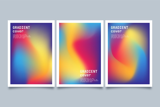 Free vector abstract gradient cover template