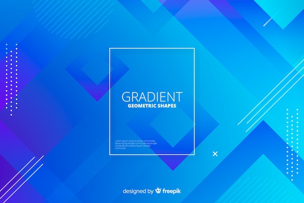 Free Vector abstract gradient geometric shapes backround